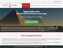 Tablet Screenshot of egyptvisa.com